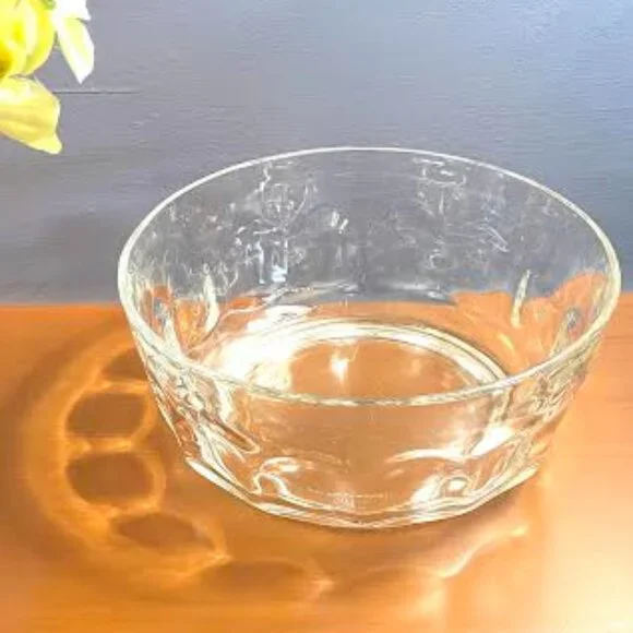 Vintage Mid Century Arcoroc France 3Pc Set Thumbprint Pattern Bowls Dinnerware